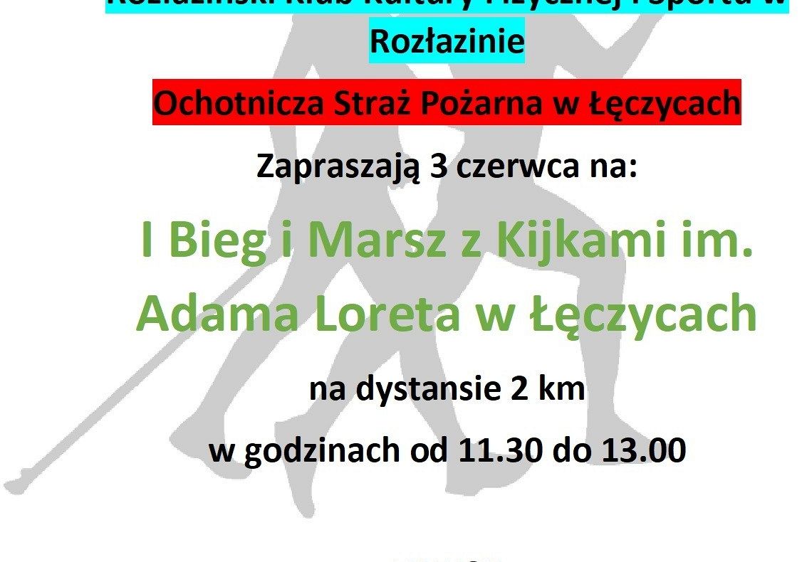 I Bieg i Marsz z Kijkami im. Adama Loreta w Łęczycach