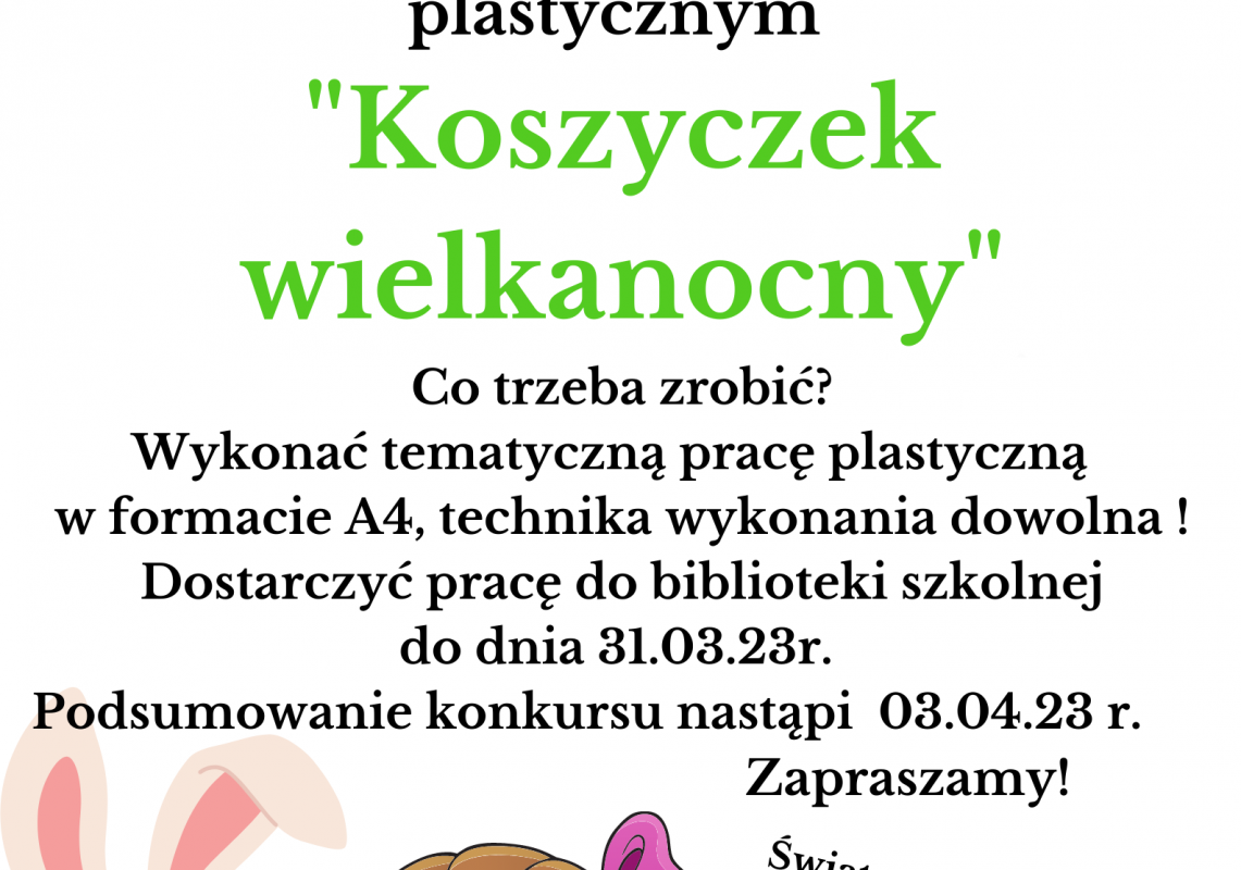UWAGA KONKURS dla uczniów z klas I-IV