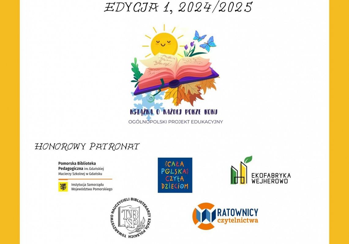 Ogólnopolski projekt czytelniczy "Książka o każdej porze roku"