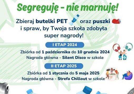 Dołącz do ekokonkursu „Segreguję – nie marnuję!”