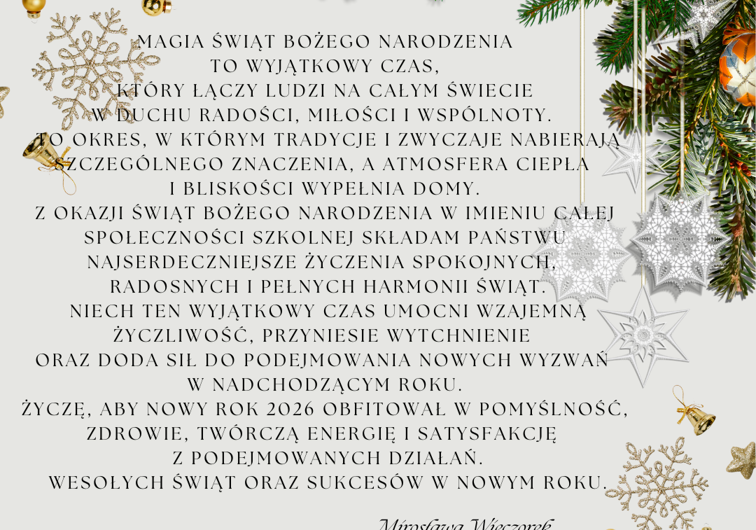 Życzenia świąteczne