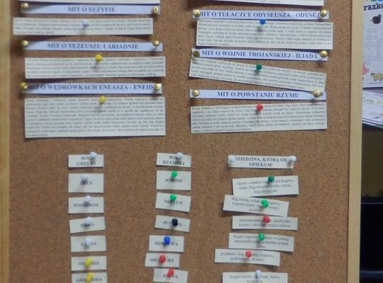 Wędrując z klasą 5 b po starożytnej Grecji i starożytnym  Rzymie,