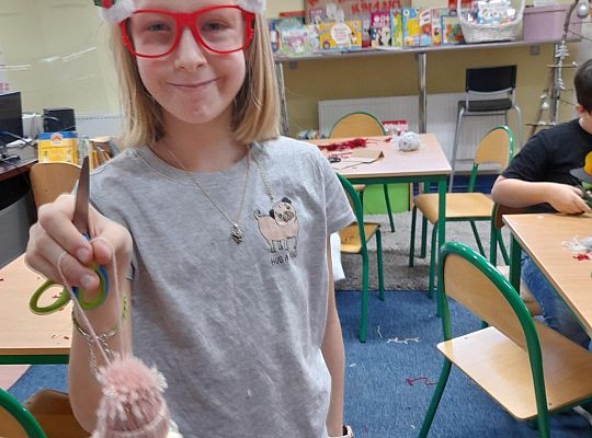 Przedświąteczne warsztaty  z klasą 5 b