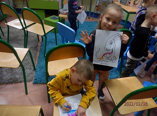 D jak dinozaur tyranozaur. Spotkanie czytelnicze w klasie 0D