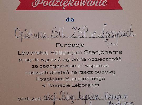 Podziękowania za palemki