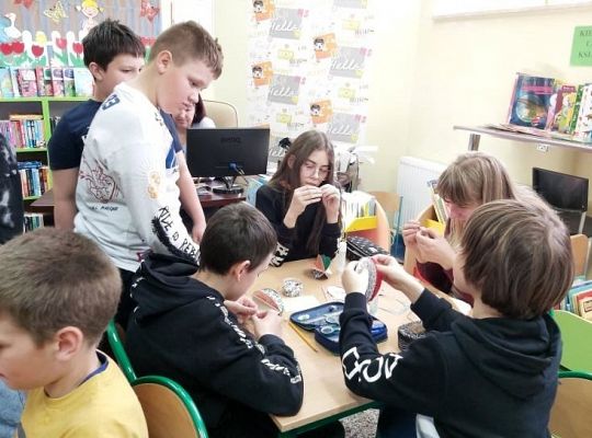 Wielkanocne warsztaty z klasą V b