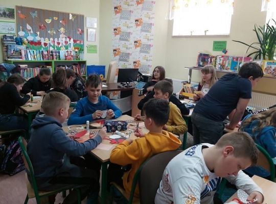 Wielkanocne warsztaty z klasą V b
