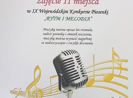 Wojewódzki Konkurs "Rytm i melodia"