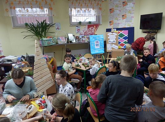 Warsztaty przedświąteczne z klasą 4 a