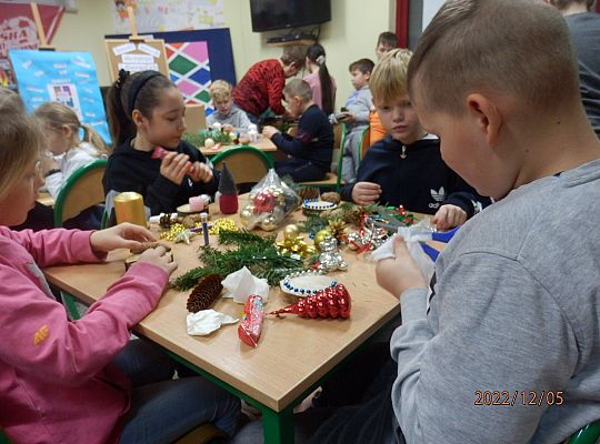 Warsztaty przedświąteczne z klasą 4 a