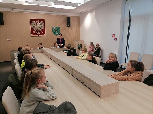 Wizyta kl 2b w Urzędzie Gminy