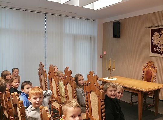 Wizyta kl 2b w Urzędzie Gminy