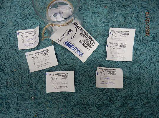 Finał Mundialu i zabawy bibliotecznej "Wskaż Mistrzów Świata w Piłce Nożnej".