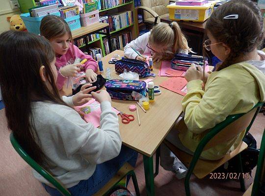 Warsztaty walentynkowe w klasie 3 b