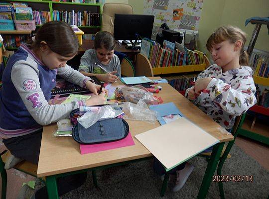 Warsztaty walentynkowe w klasie 3 b