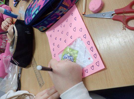 Warsztaty walentynkowe w klasie 3 b