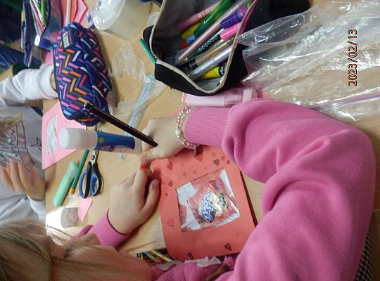 Warsztaty walentynkowe w klasie 3 b