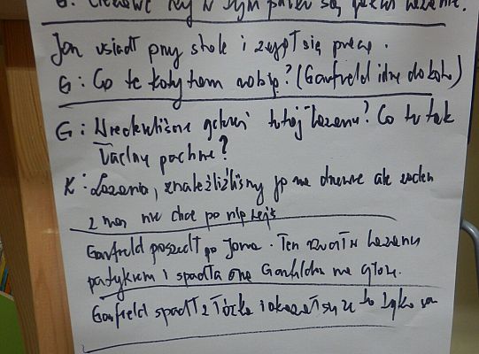 Odczarowujemy czytanie, z kotem Garfildem i klasą 2 b  !