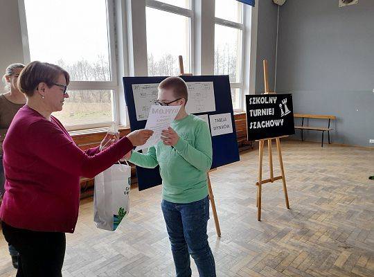 Szkolny turniej szachowy rozegrany !