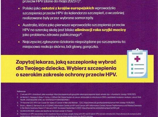 Szczepienia przeciw HPV