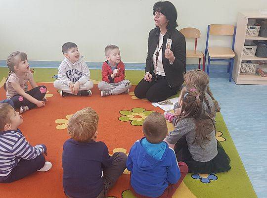 Zajęcie w ramach realizowanej Innowacji logopedycznej