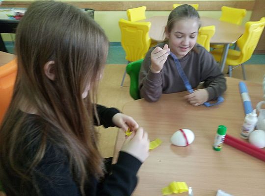 Warsztaty wielkanocne w świetlicy szkolnej