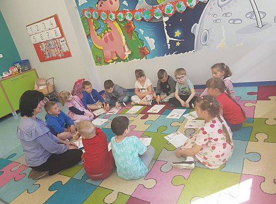 Zajęcie w ramach realizowanej Innowacji logopedycznej