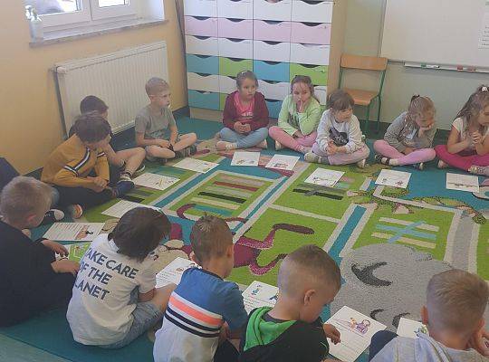 Zajęcie w ramach realizowanej Innowacji logopedycznej