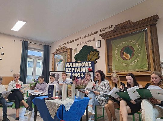 Zespół Szkolno-Przedszkolny w Łęczycach  włączył się w akcję Narodowego Czytania