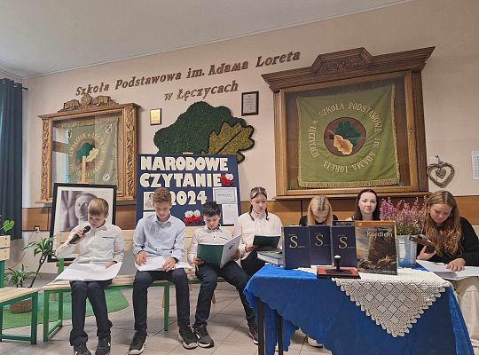 Zespół Szkolno-Przedszkolny w Łęczycach  włączył się w akcję Narodowego Czytania