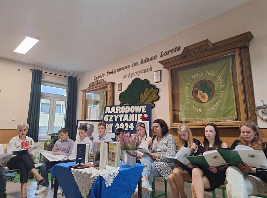 Zespół Szkolno-Przedszkolny w Łęczycach  włączył się w akcję Narodowego Czytania