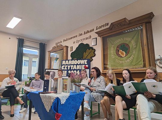 Zespół Szkolno-Przedszkolny w Łęczycach  włączył się w akcję Narodowego Czytania
