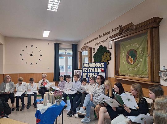 Zespół Szkolno-Przedszkolny w Łęczycach  włączył się w akcję Narodowego Czytania