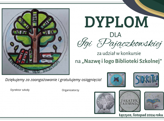 Wyniki Konkursu na Logo Szkolnej Biblioteki