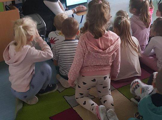 Zajęcie logopedyczne z przedszkolakami