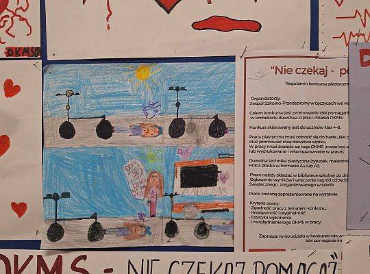 Rozstrzygnięcie konkursu plastycznego dla klas 4-8 pt.: „Nie czekaj – pomagaj!”