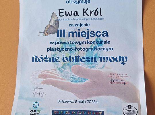 Z dumą informujemy, że nasi uczniowie zostali wyróżnieni w konkursach na różnych szczeblach.