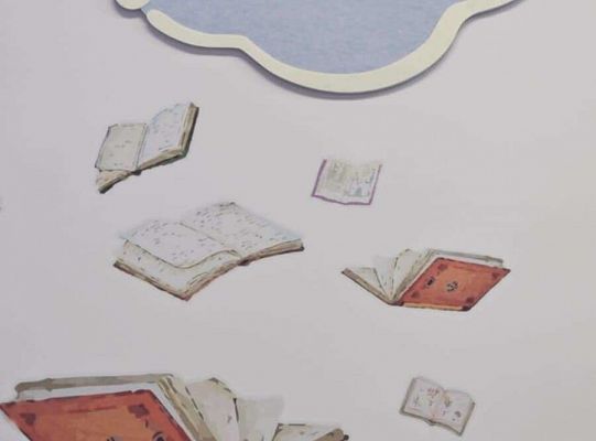 Czytamy z klasą  (2B) lekturki spod chmurki