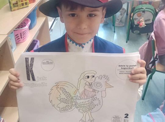 „Gdzie ty jesteś, koguciku?”.