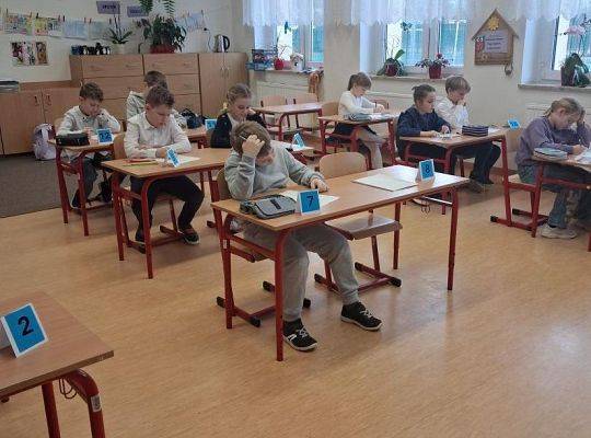 Szkolny konkurs matematyczny klas drugich