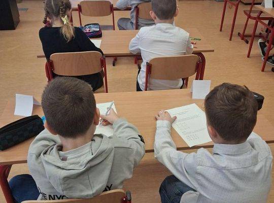 Szkolny konkurs matematyczny klas drugich