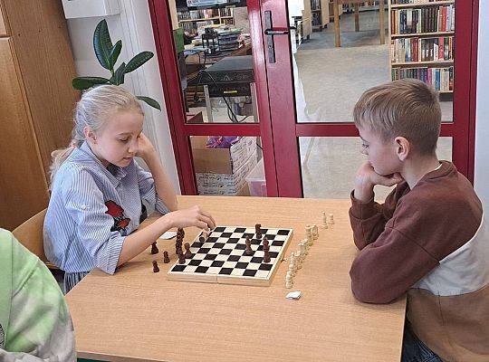 Dziś w bibliotece odbył się IV Szkolny Turniej Szachowy