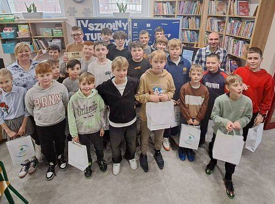 Dziś w bibliotece odbył się IV Szkolny Turniej Szachowy