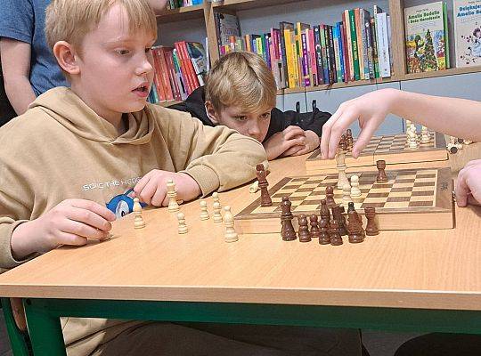 Dziś w bibliotece odbył się IV Szkolny Turniej Szachowy