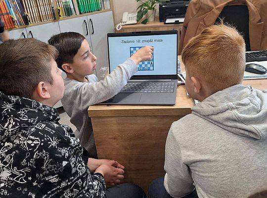 Warsztaty szachowe poprowadzone przez Pana Doriana Kunc z Klubu Szachowego Sg1 Wejherowo