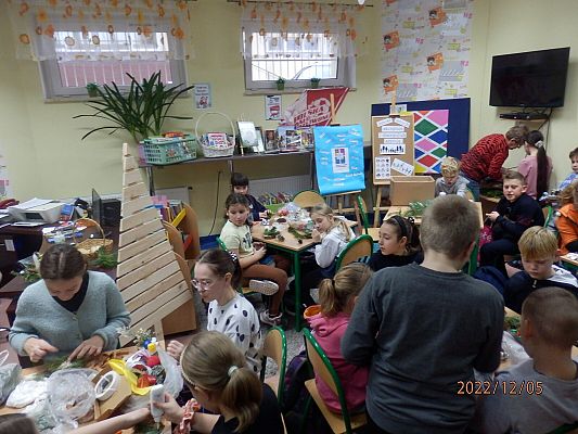 Warsztaty przedświąteczne z klasą 4 a
