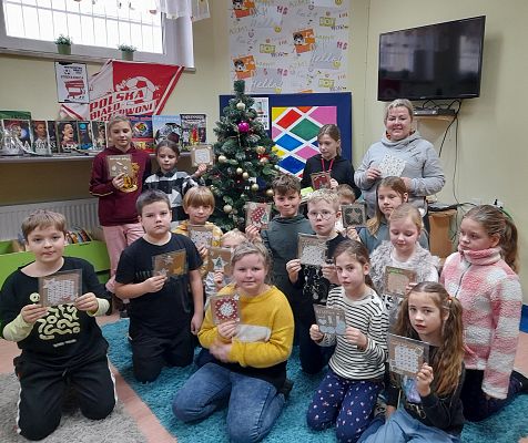 Kartki świąteczne i warsztaty biblioteczne