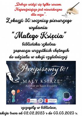 Przepiszmy  "Małego Księcia"!