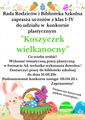 UWAGA KONKURS dla uczniów z klas I-IV