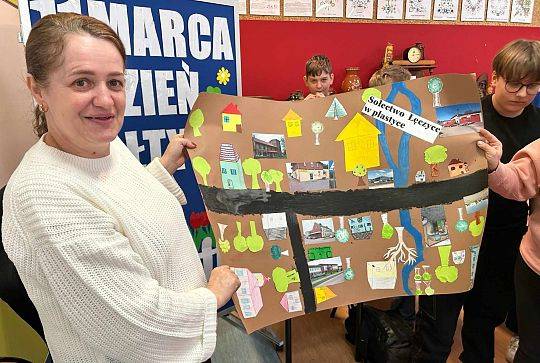 Dzień Sołtysa świętowaliśmy z Panią Marzeną i klasą 6 b